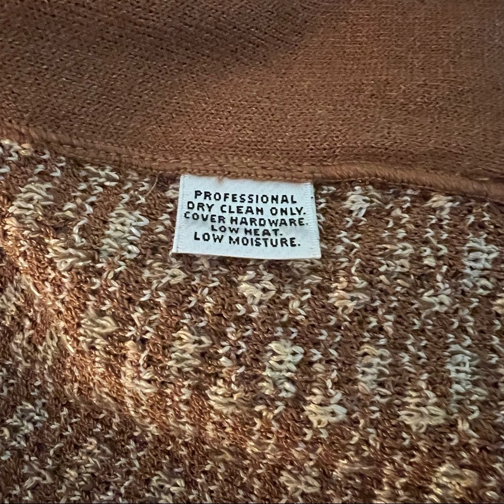 125 St. John Boucle Buttoned Down Brown White Tweed Knit Blazer Jacket Sz 2 - Picture 12 of 14